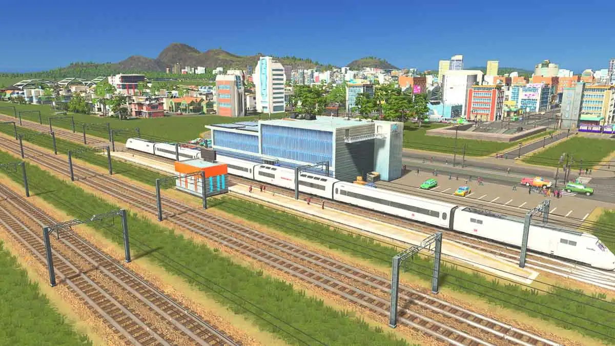 Separate train tracks
