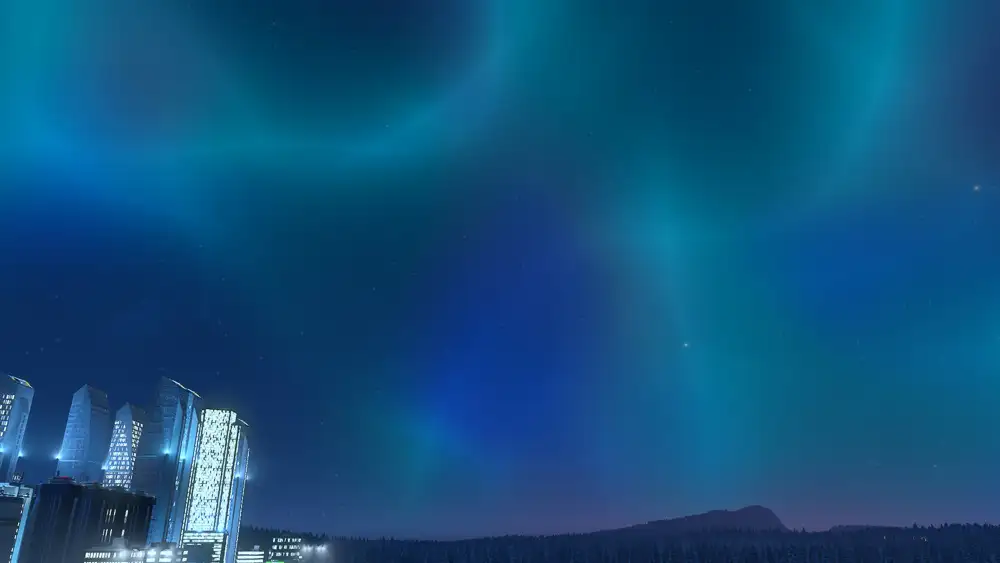 The beautiful new northern lights